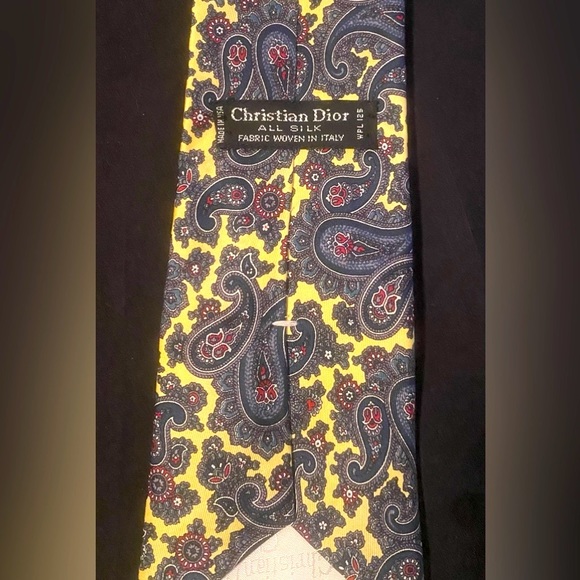 Christian Dior Paisley Tie - Picture 1 of 4
